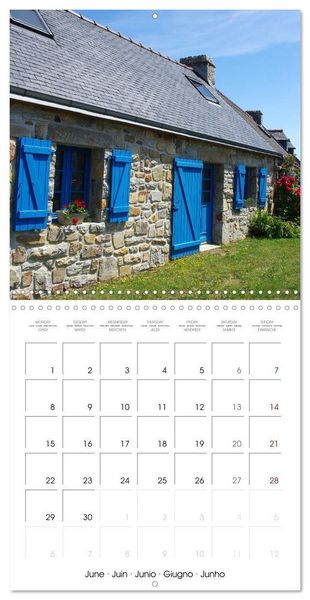 Produktbild: Le village de Rostudel (Calendrier mural carr&eacute; 2026 30x30 cm) Calendrier double avec une page pour vos prises de notes