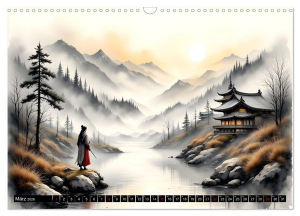Produktbild: Japans Seele im Jahreslauf (Wandkalender 2026 DIN A3 quer), CALVENDO Monatskalender