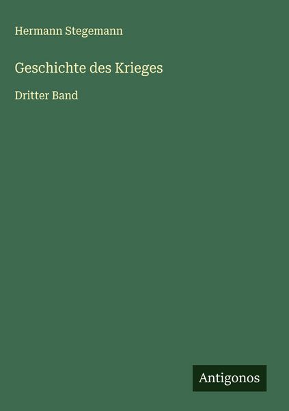 Produktbild: Geschichte des Krieges
