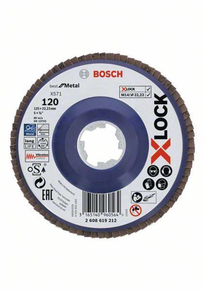 Bosch Accessories 2608619212 Durchmesser 125mm Bohrungs-Ø 22.23mm 1St.