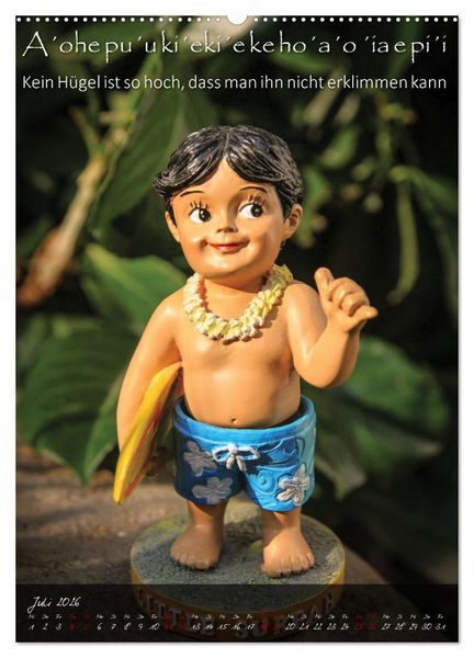 Produktbild: Hula Dancer - Hawaiianische Weisheiten (hochwertiger Premium Wandkalender 2026 DIN A2 hoch), Kunstdruck in Hochglanz