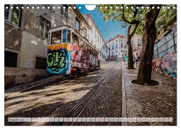 Produktbild: Lissabon Stadtansichten (Wandkalender 2026 DIN A4 quer), CALVENDO Monatskalender