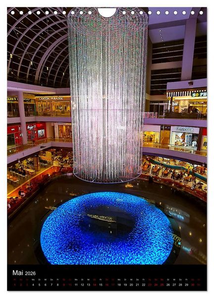 Produktbild: Singapur - Faszinierende Lichterwelt Marina Bay (Wandkalender 2026 DIN A4 hoch), CALVENDO Monatskalender