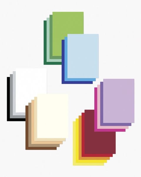 Produktbild: Folia Riesen-Tonpapierblock, 24x34cm, 50 Blatt, 25-farbig sortiert