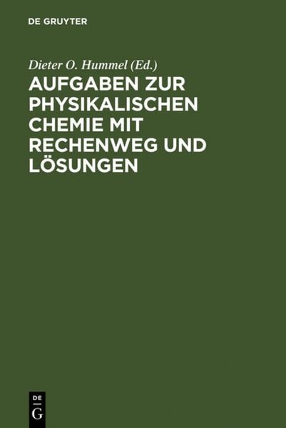 Produktbild: Aufgaben zur Physikalischen Chemie mit Rechenweg und L&ouml;sungen