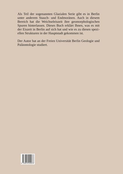 Produktbild: Eiszeitliche Stauch- und Endmor&auml;nen in Berlin