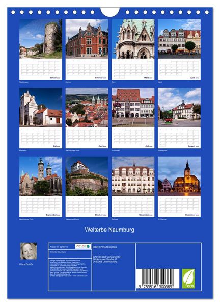 Produktbild: Welterbe Naumburg (Wandkalender 2026 DIN A4 hoch), CALVENDO Monatskalender