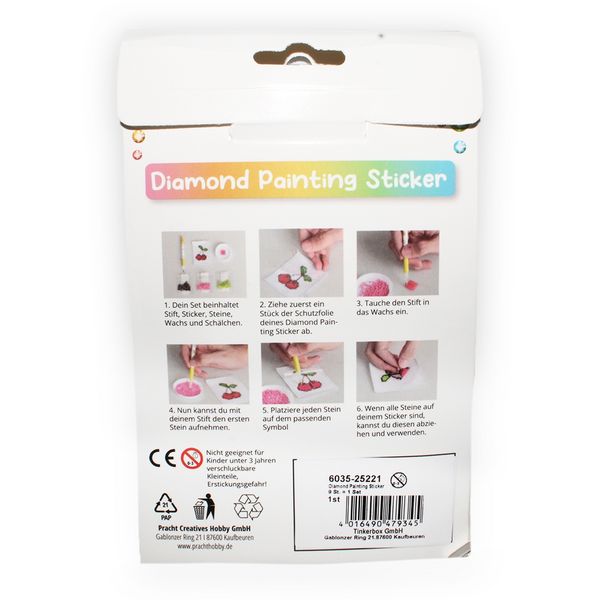 Produktbild: Diamond Painting Sticker B&auml;lle 9 St&uuml;ck