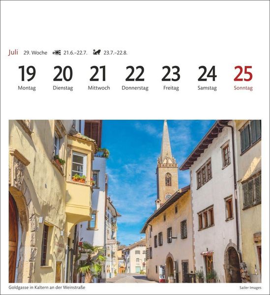 Produktbild: S&uuml;dtirol Sehnsuchtskalender 2027 - Wochenkalender mit 53 Postkarten
