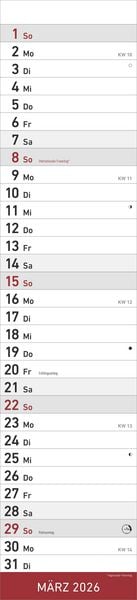 Produktbild: Geburtstagskalender Mini - immerw&auml;hrend - (9,5 x 33)