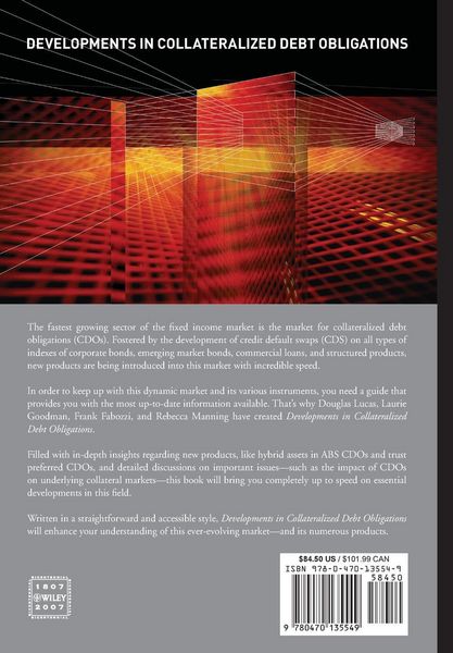 Produktbild: Developments in Collateralized Debt Obligations