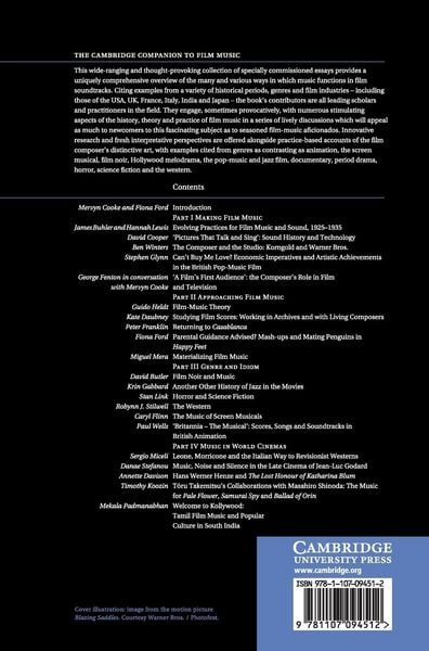 Produktbild: The Cambridge Companion to Film Music