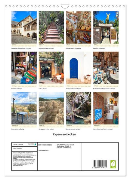 Produktbild: Zypern entdecken (Wandkalender 2026 DIN A3 hoch), CALVENDO Monatskalender