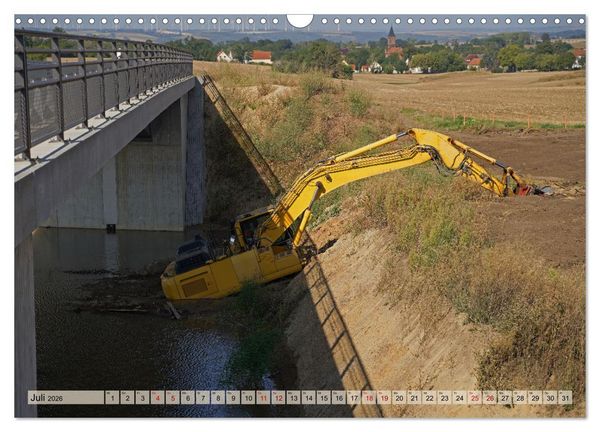 Produktbild: Bagger im Einsatz (Wandkalender 2026 DIN A3 quer), CALVENDO Monatskalender
