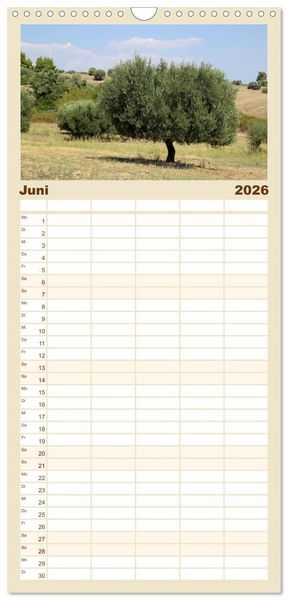 Produktbild: Familienplaner 2026 - Griechenland - Von Epirus bis zu den Inseln mit 5 Spalten (Wandkalender, 21 x 45 cm) CALVENDO