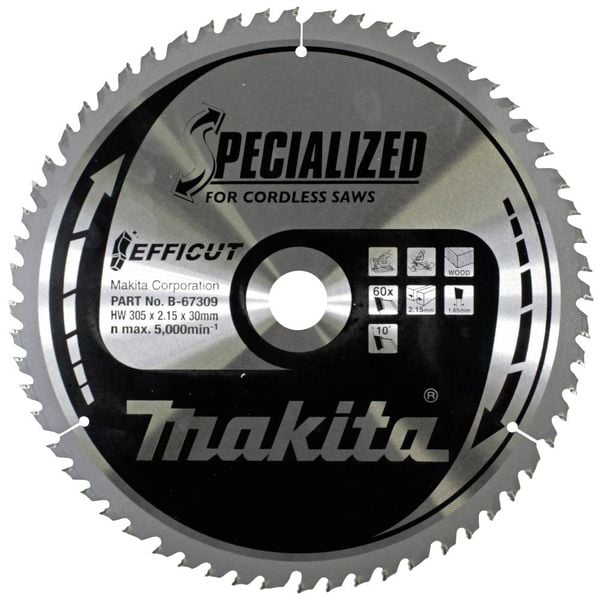 Makita B-67309 Kreissägeblatt 305 x 30 x 2.15 mm Zähneanzahl: 60 1 St.