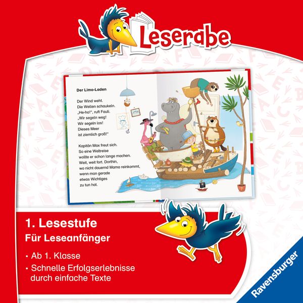 Produktbild: Leserabe 1. Lesestufe - Max und Biber bei K&auml;pt'n Kelle!