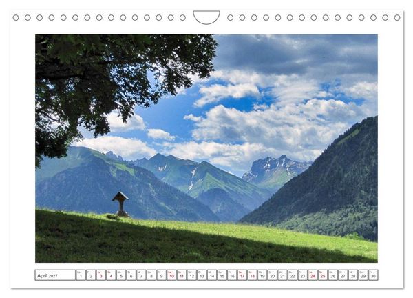 Produktbild: Oberstdorf zu allen Jahreszeiten (Wandkalender 2027 DIN A4 quer), CALVENDO Monatskalender