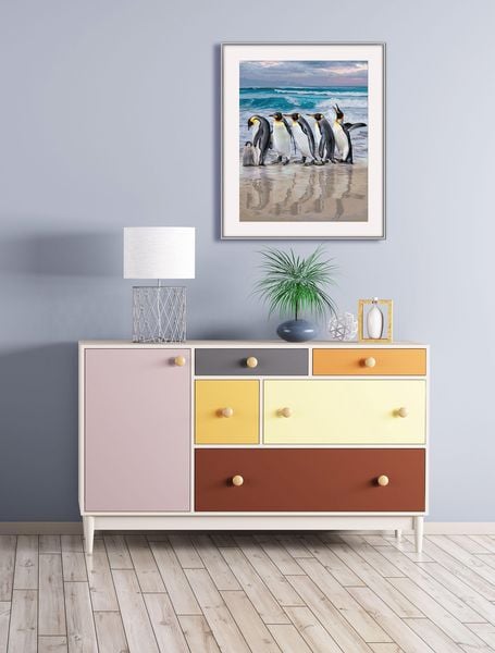 Produktbild: Schipper 609130887 - Malen nach Zahlen, Kaiserpinguine, 40 x 50 cm