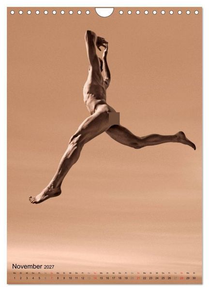 Produktbild: JUMP! ATHLETISCHE M&Auml;NNERAKTE (Wandkalender 2027 DIN A4 hoch), CALVENDO Monatskalender