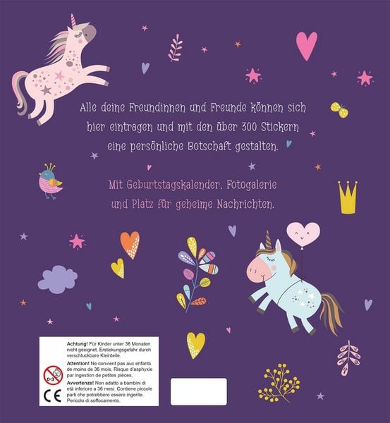 Produktbild: Alle meine Freunde &ndash; Einhorn &brvbar; Mit &uuml;ber 300 Stickern
