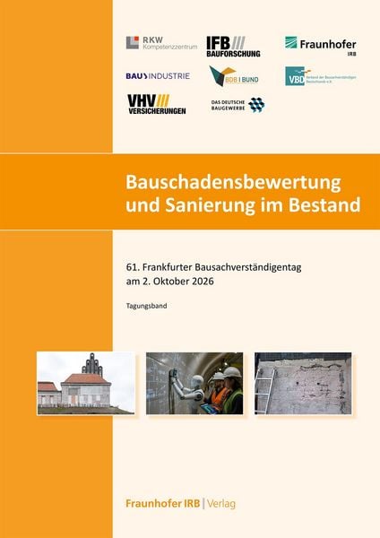Produktbild: Bauschadensbewertung und Sanierung im Bestand