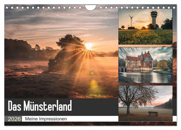 Produktbild: Das M&uuml;nsterland - Meine Impressionen (Wandkalender 2026 DIN A4 quer), CALVENDO Monatskalender