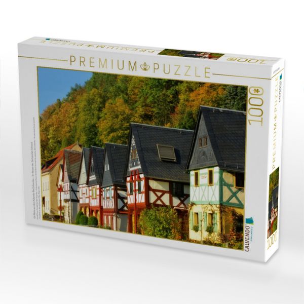 Produktbild: CALVENDO Puzzle Ein Motiv aus dem Kalender Bad Schandau - Im Herzen der S&auml;chsischen Schweiz | 1000 Teile Lege-Gr&ouml;&szlig;e 64x48cm Foto-Puzzle f&uuml;r gl&uuml;ckliche