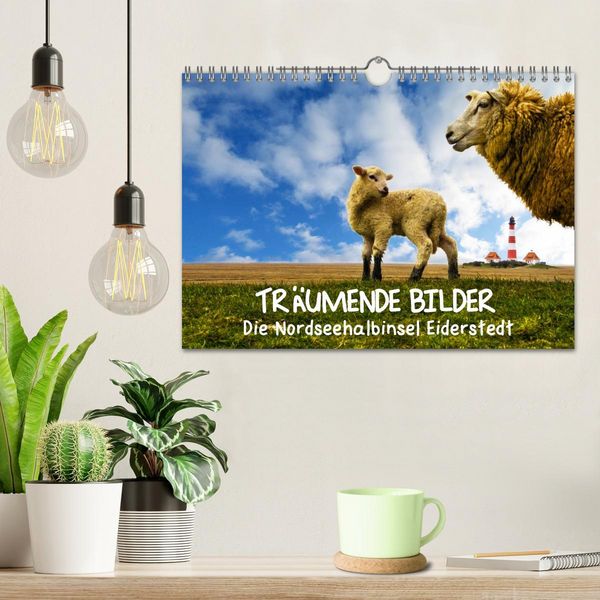 Produktbild: Tr&auml;umende Bilder - Die Nordseehalbinsel Eiderstedt (Wandkalender 2026 DIN A4 quer), CALVENDO Monatskalender