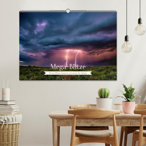 Produktbild: Mega-Blitze (Wandkalender 2026 DIN A2 quer), CALVENDO Monatskalender