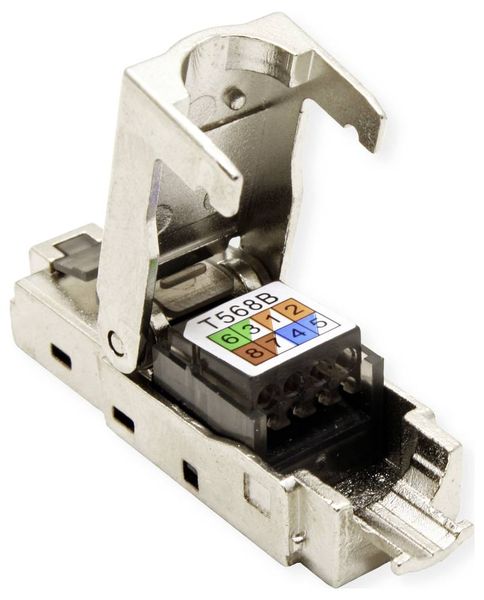 Produktbild: Value 26.99.0373 VALUE feldkonfektionierbarer RJ-45 Stecker Kat.6A (Class EA), STP 26.99.0373 Silber 1 St.