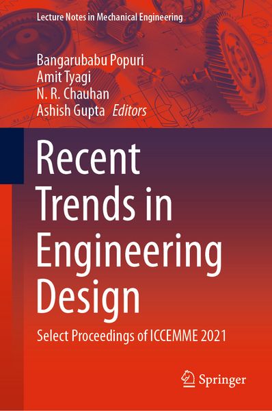 Produktbild: Recent Trends in Engineering Design