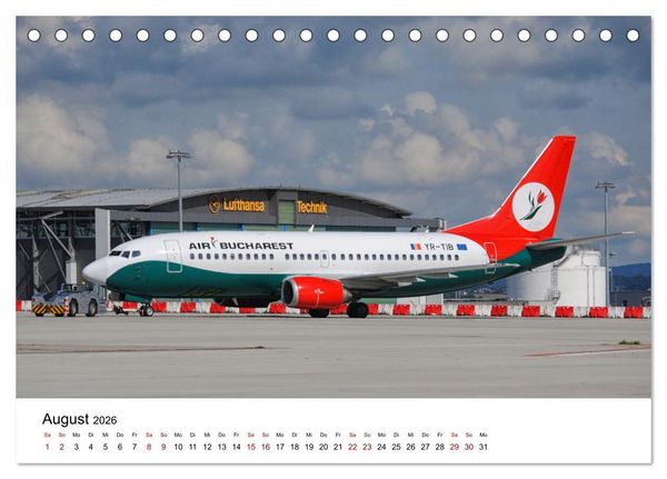 Produktbild: Flugzeuge aller Art (Tischkalender 2026 DIN A5 quer), CALVENDO Monatskalender