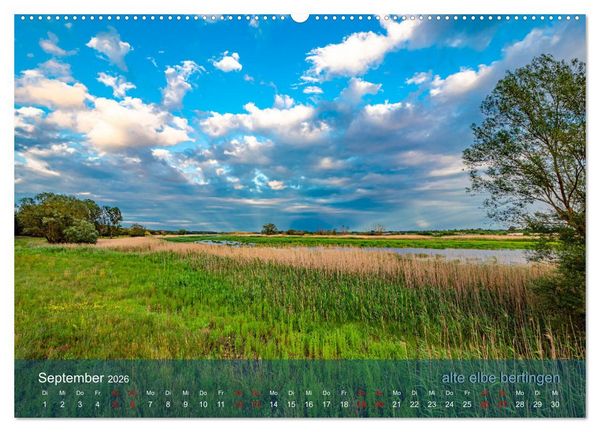 Produktbild: der elbestrom landschaft (Wandkalender 2026 DIN A2 quer), CALVENDO Monatskalender