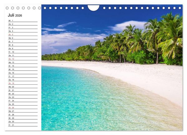 Produktbild: S&uuml;dsee-Inseln. Von Fidschi bis Bora Bora (Wandkalender 2026 DIN A4 quer), CALVENDO Monatskalender