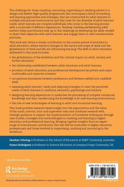 Produktbild: Teaching, Coaching and Mentoring Adult Learners