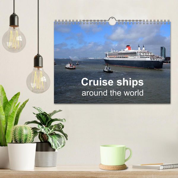 Produktbild: Cruise ships around the world (Wall Calendar 2026 DIN A4 landscape), CALVENDO 12 Month Wall Calendar