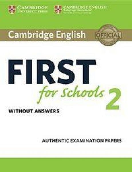Produktbild: Cambridge English First for Schools 2 Student's Book Without Answers
