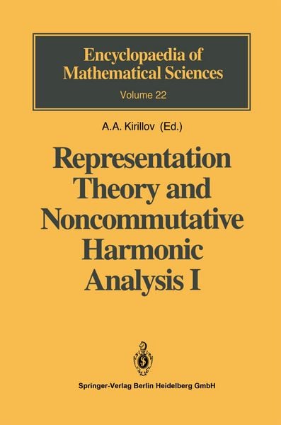 Produktbild: Representation Theory and Noncommutative Harmonic Analysis I