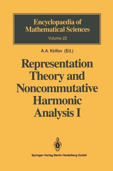 Produktbild: Representation Theory and Noncommutative Harmonic Analysis I