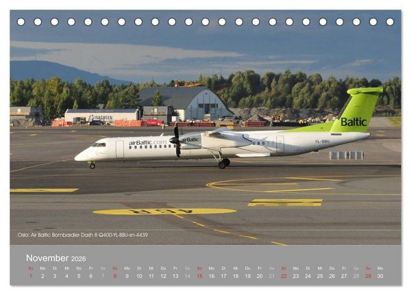 Produktbild: Flugzeuge im Auge der Kamera (Tischkalender 2026 DIN A5 quer), CALVENDO Monatskalender