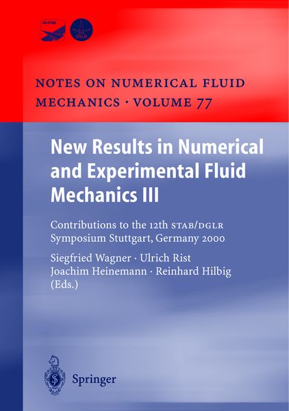 Produktbild: New Results in Numerical and Experimental Fluid Mechanics III