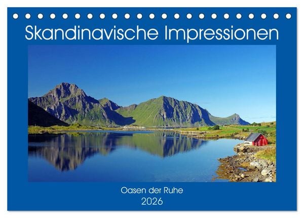 Produktbild: Skandinavische Impressionen - Oasen der Ruhe (Tischkalender 2026 DIN A5 quer), CALVENDO Monatskalender