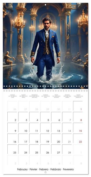 Produktbild: Zodiac Men (Wall Calendar 2026 12 &times; 12 Inch) CALVENDO 12 Month Wall Calendar