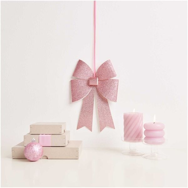Produktbild: Bastelset XL-Schleife, Glitter, Rosa,, 200 g/m&sup2;