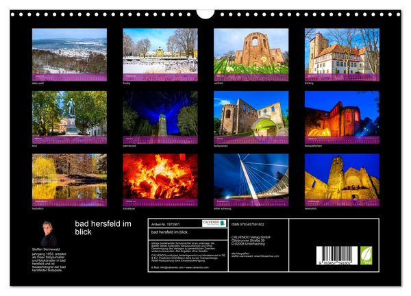 Produktbild: bad hersfeld im blick (Wandkalender 2026 DIN A3 quer), CALVENDO Monatskalender