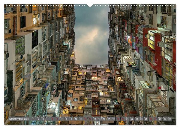 Produktbild: Hong Kong Citylights (hochwertiger Premium Wandkalender 2026 DIN A2 quer), Kunstdruck in Hochglanz