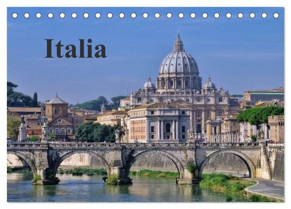 Italia (Tischkalender 2026 DIN A5 quer), CALVENDO Monatskalender