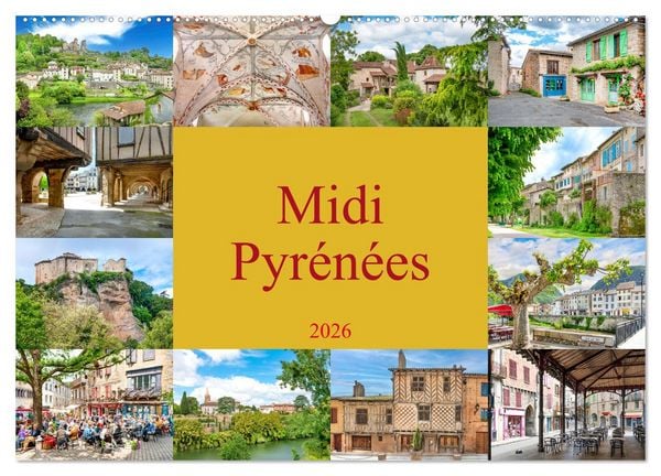 Produktbild: Midi-Pyr&eacute;n&eacute;es (Wandkalender 2026 DIN A2 quer), CALVENDO Monatskalender
