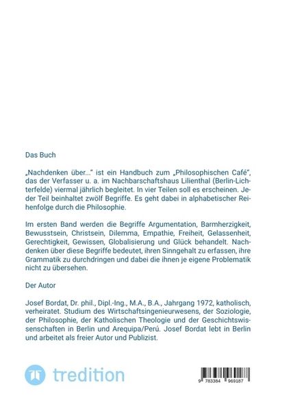 Produktbild: Nachdenken &uuml;ber...